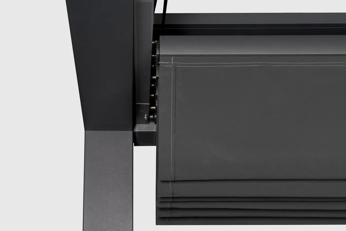 Platinum Optiva Prosail Aluminium Pergola Met Waterproof Schaduwdoek Antraciet 319 x 419 cm - Afbeelding 2